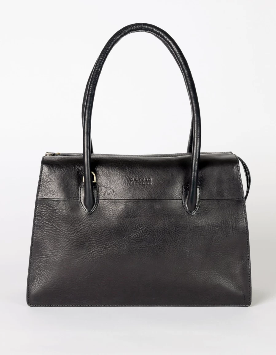 "O My Bag Kate Women's Black Stromboli Leather Handbag"