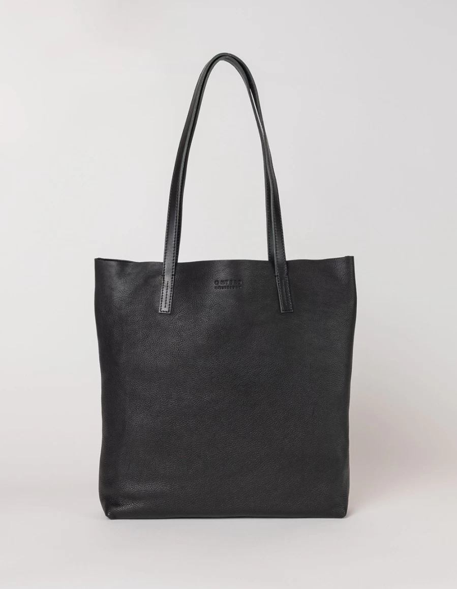 O My Bag Men's Georgia Black Soft Grain Leather Bag