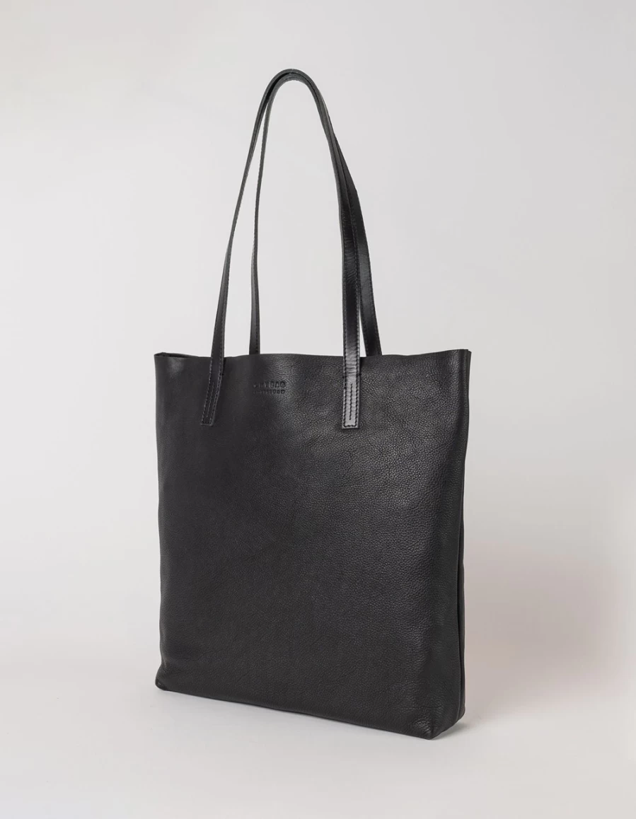 O My Bag Men's Georgia Black Soft Grain Leather Bag