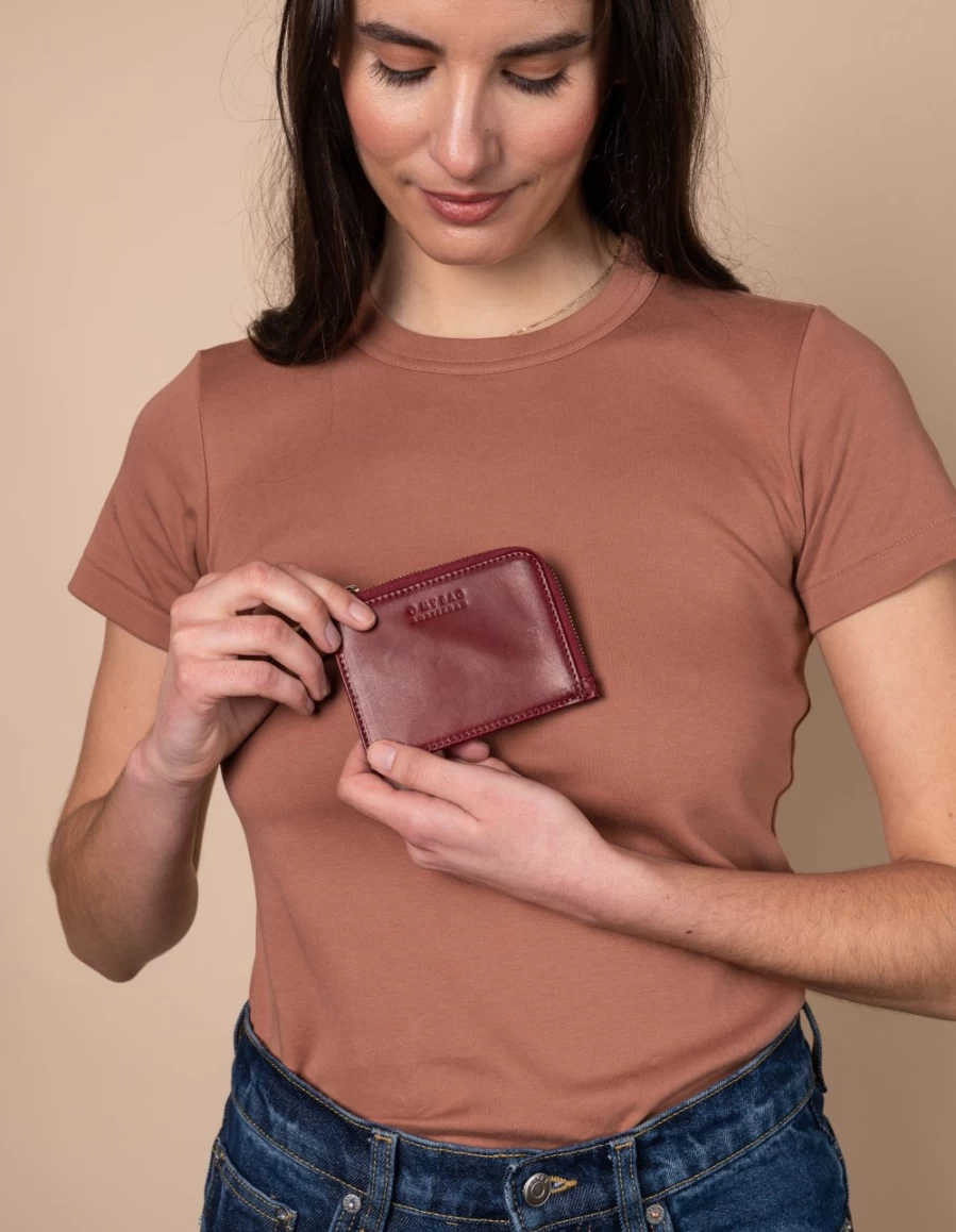 O My Bag Men's Ruby Classic Leather Coin Purse - Stylish & Durable Wallet for Everyday Use