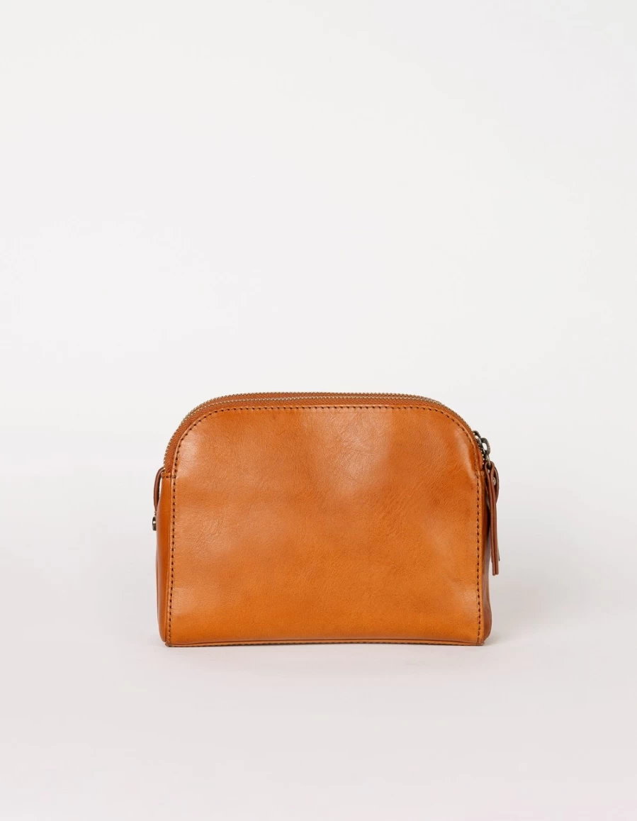 O My Bag Women's Emily Cognac Stromboli Leather Strap Handbag