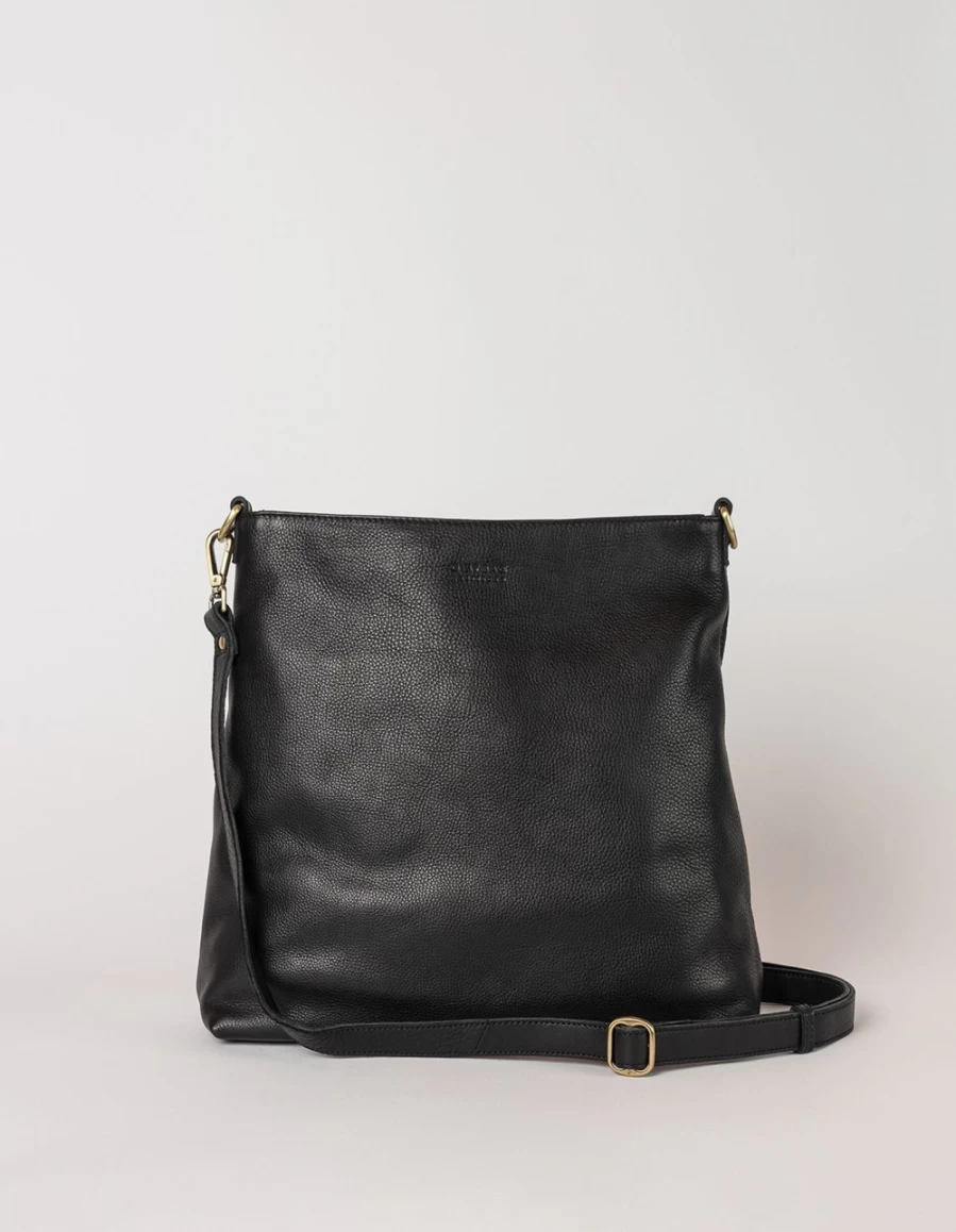 "O My Bag Janet Women's Black Soft Grain Leather Handbag"