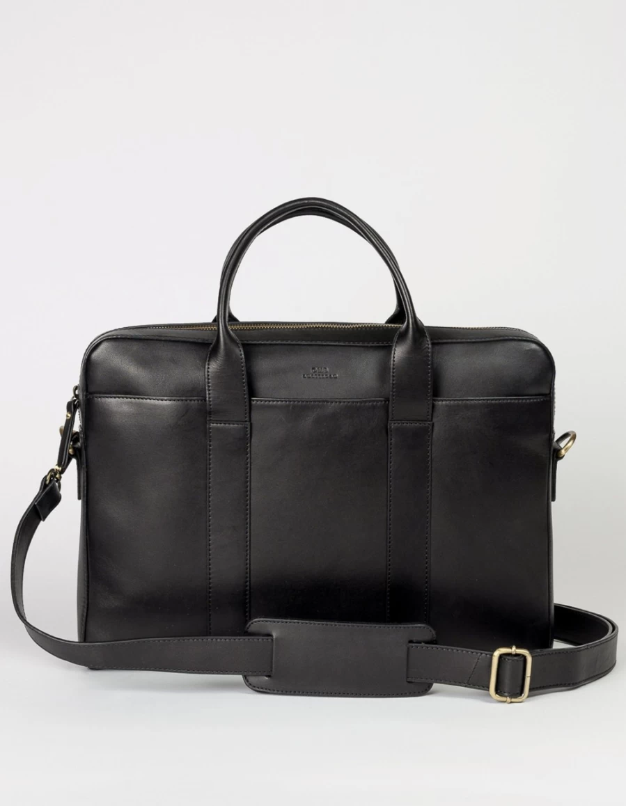 O My Bag Harvey Men's Black Classic Leather Bag