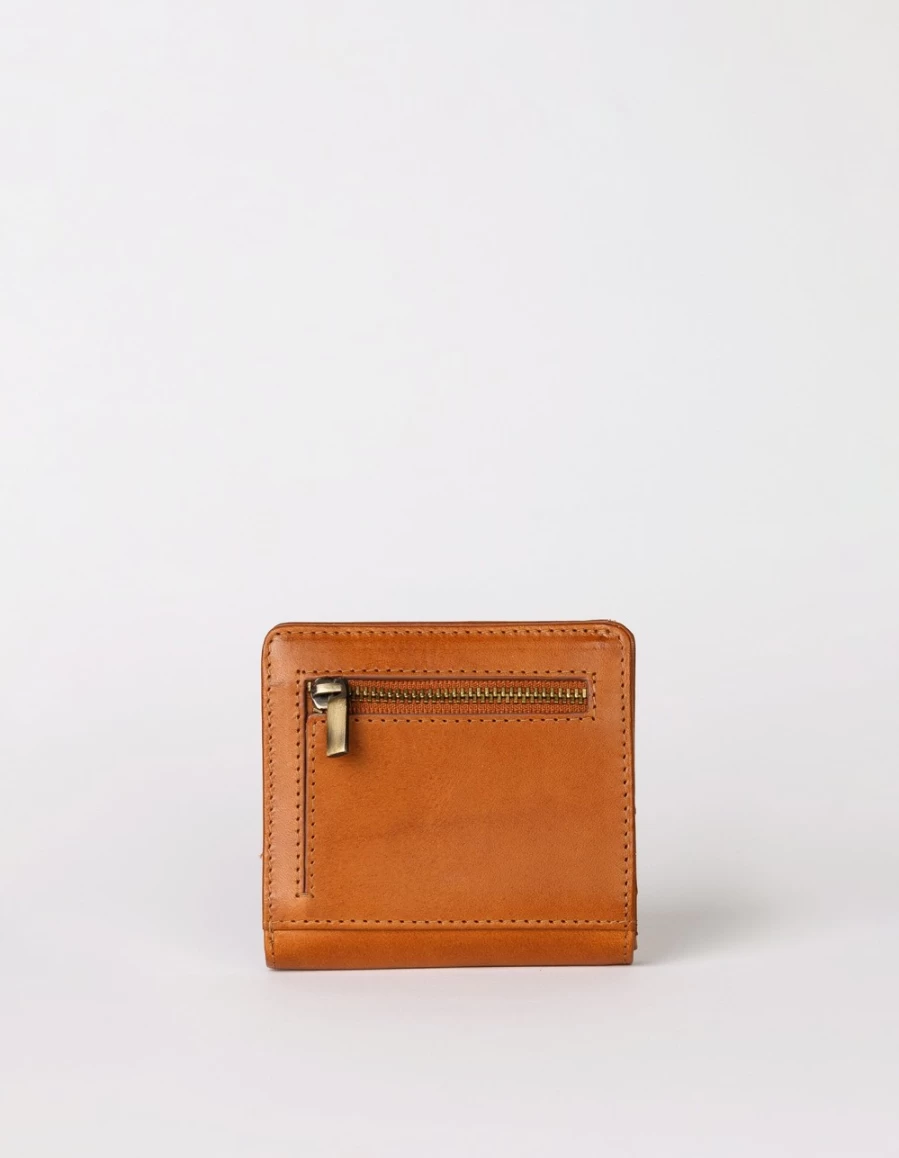 O My Bag Men's Cognac Classic Leather Alex Fold-Over Wallet