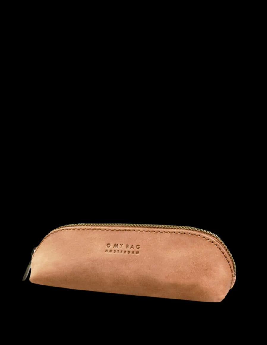 "O My Bag Women's Camel Hunter Leather Small Pencil Case"