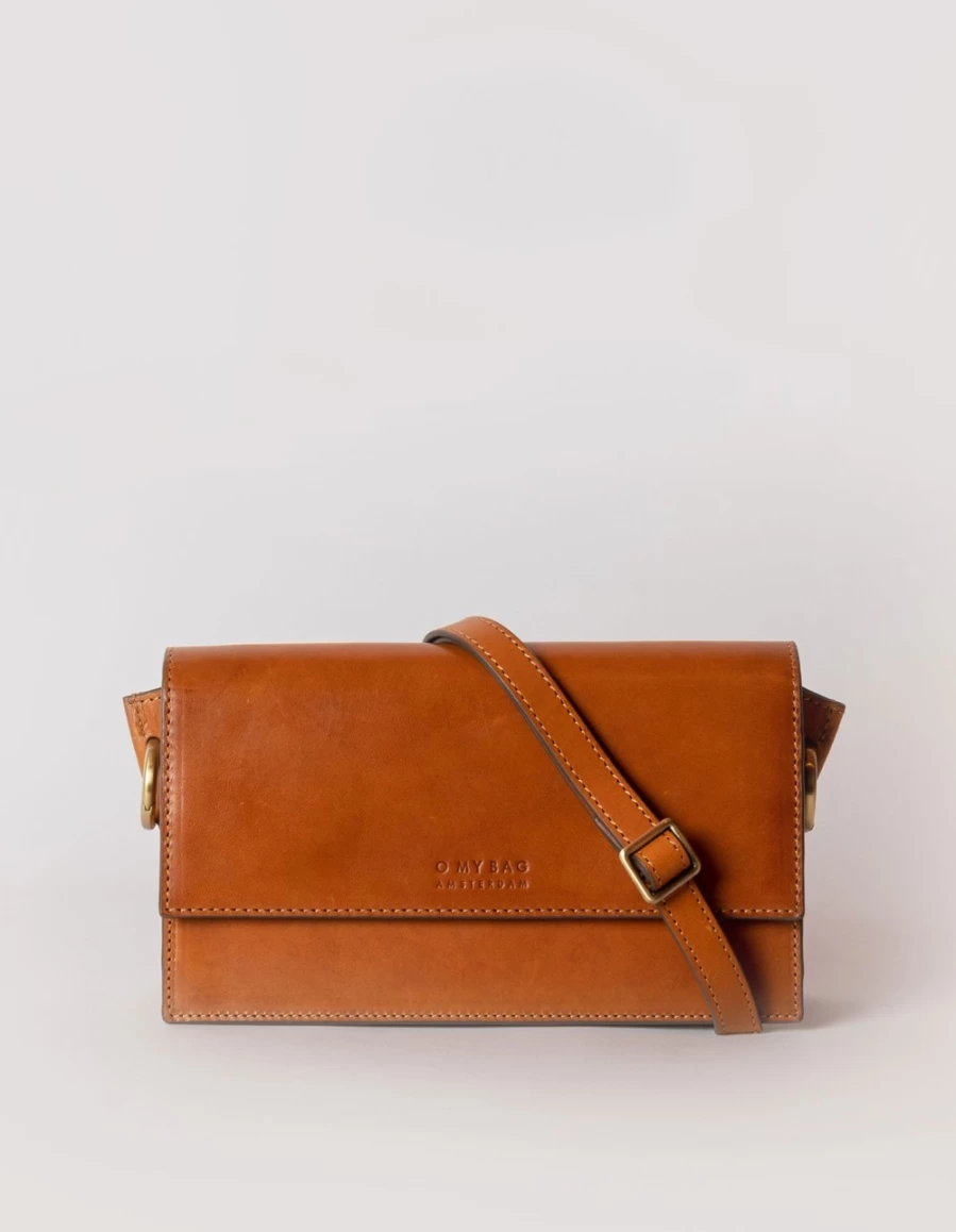 O My Bag Women's Stella Cognac Classic Leather Handbag