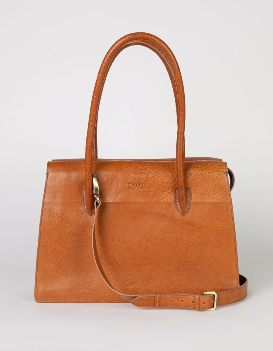 "O My Bag Kate Women's Cognac Stromboli Leather Handbag"