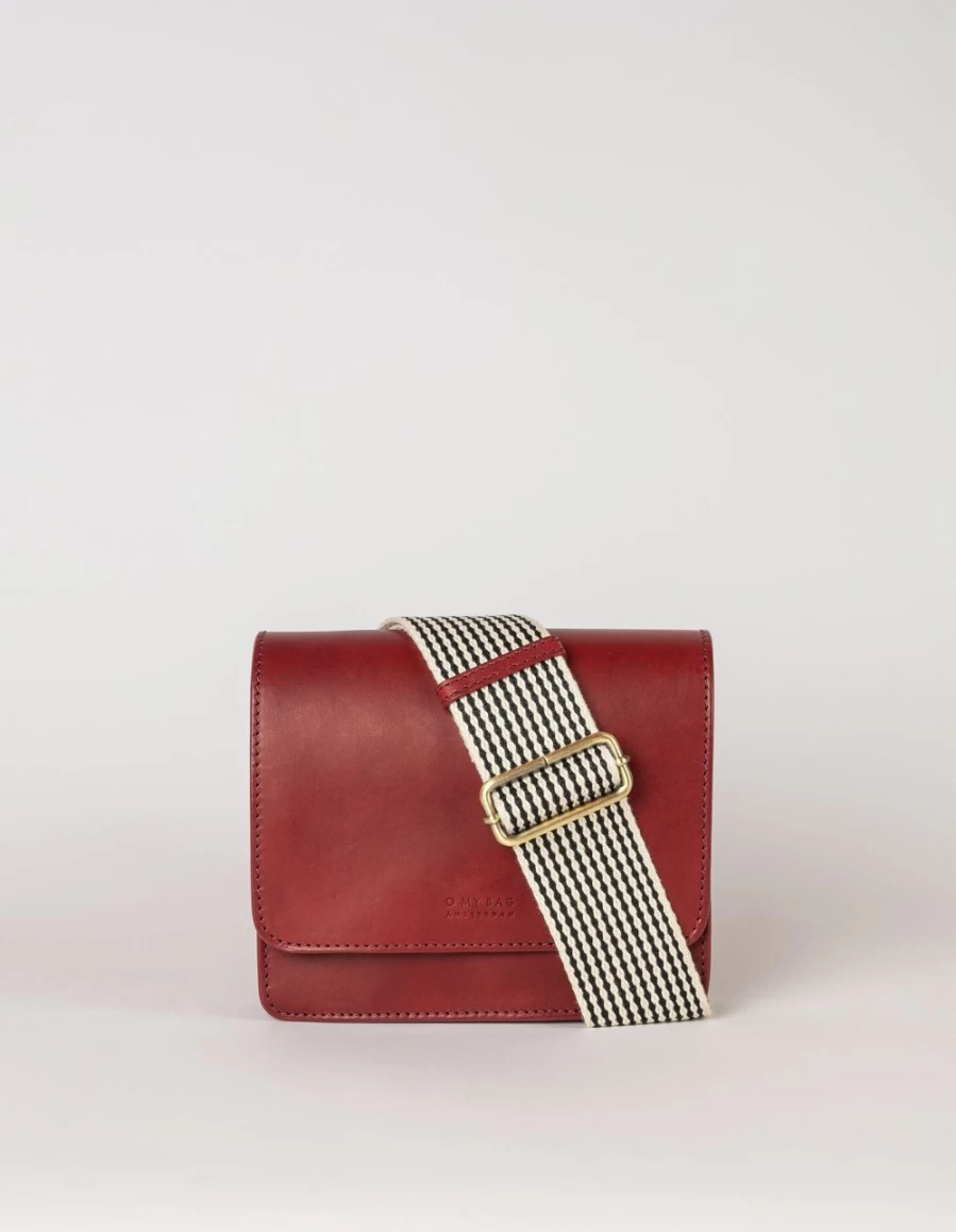 O My Bag Audrey Mini Ruby Classic Leather Women's Crossbody Bag