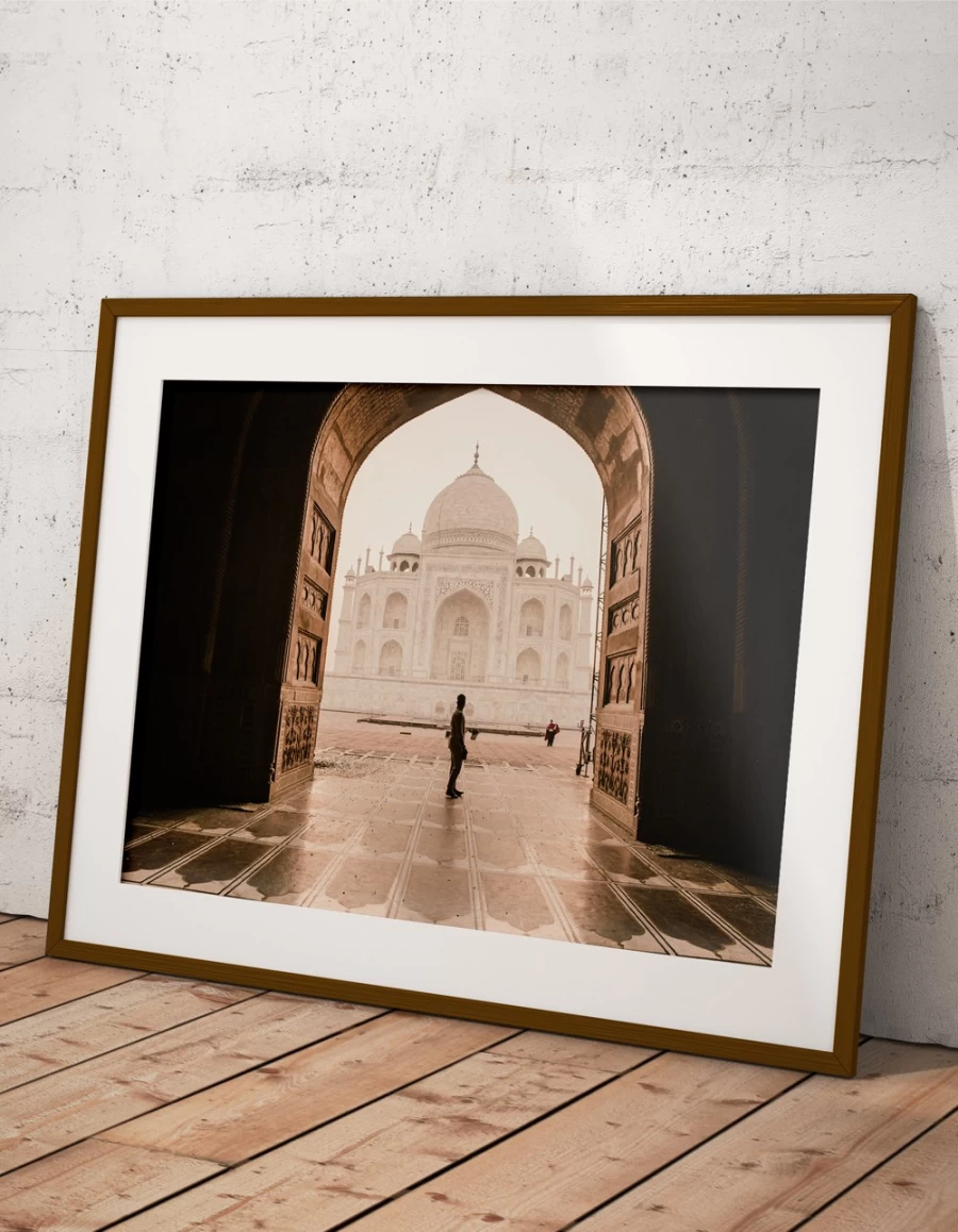 "O My Bag Women's Taj Mahal Printed Handbag - Stylish & Unique Designer Tote"
