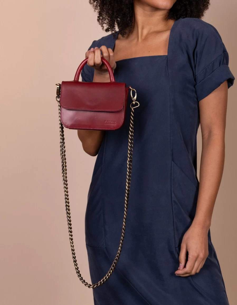 O My Bag Women's 100 cm Leather Chain - Stylish & Adjustable Accessory for Everyday Wear