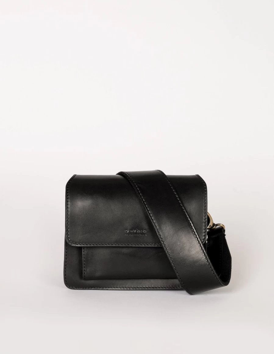 O My Bag Harper Mini Women's Black Classic Leather Crossbody Bag
