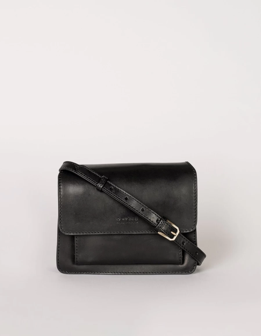 O My Bag Harper Mini Women's Black Classic Leather Crossbody Bag