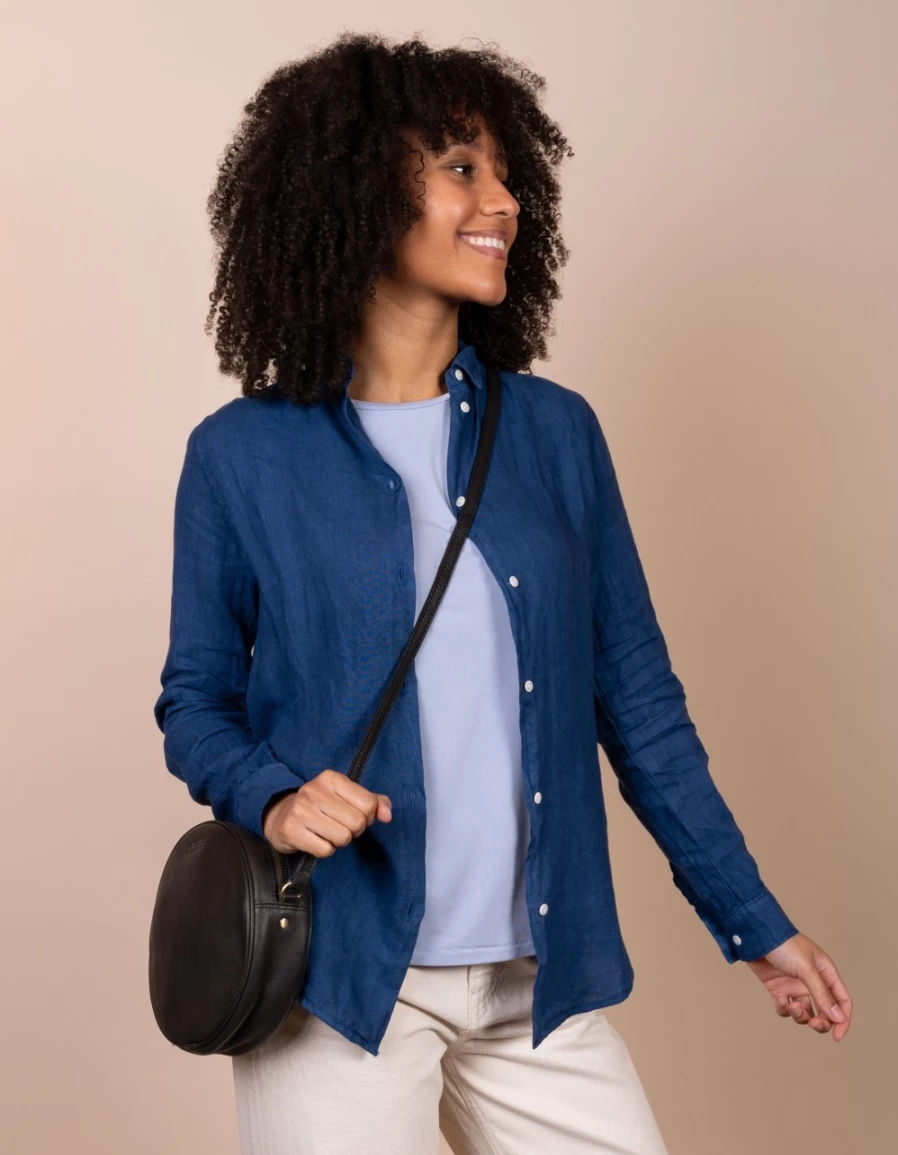 O My Bag Women's Luna Bag in Black Soft Grain Leather - Stylish & Durable Handbag