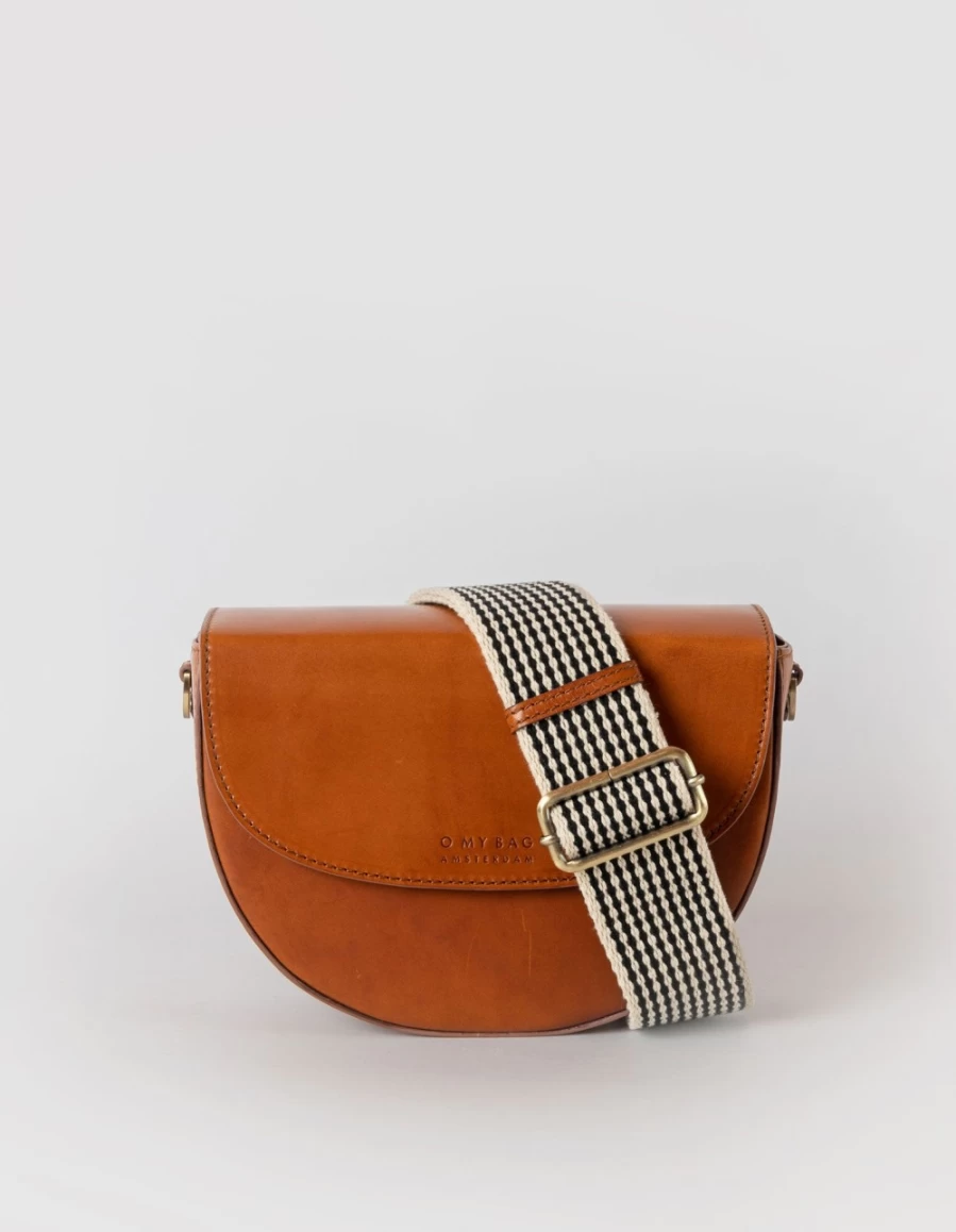 O My Bag Women's Cognac Classic Leather Ava Handbag