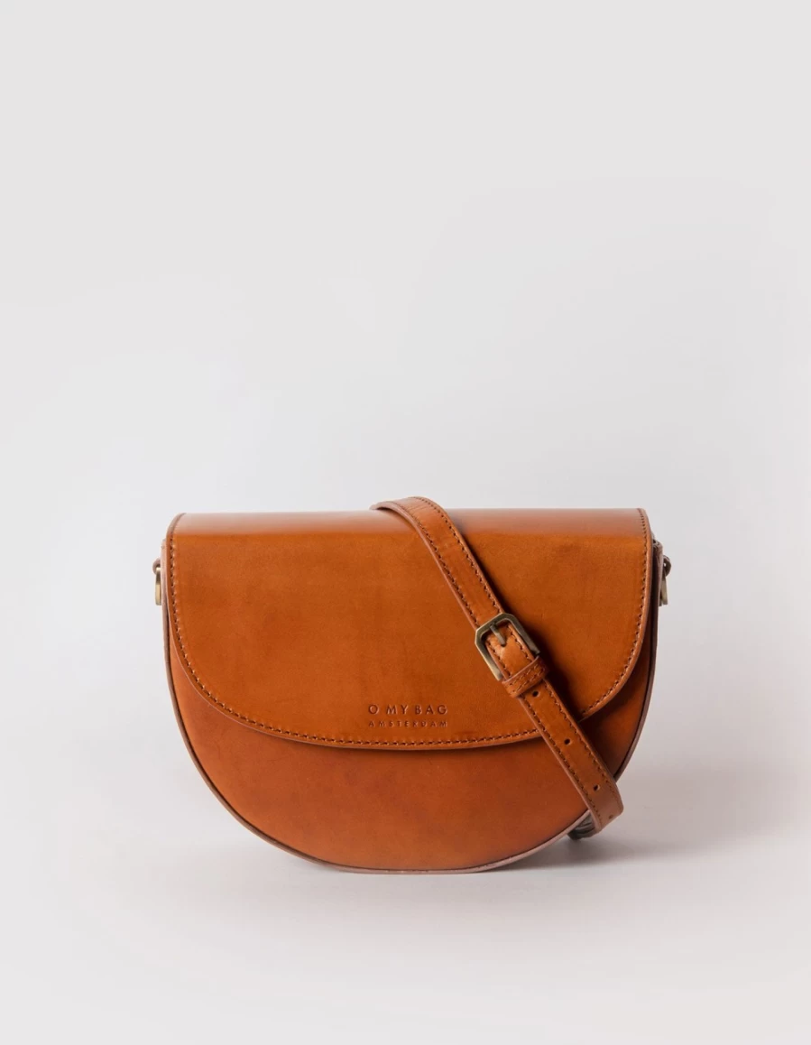 O My Bag Women's Cognac Classic Leather Ava Handbag