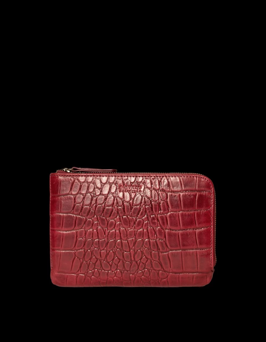 O My Bag Women's Lola Ruby Classic Croco Leather Handbag