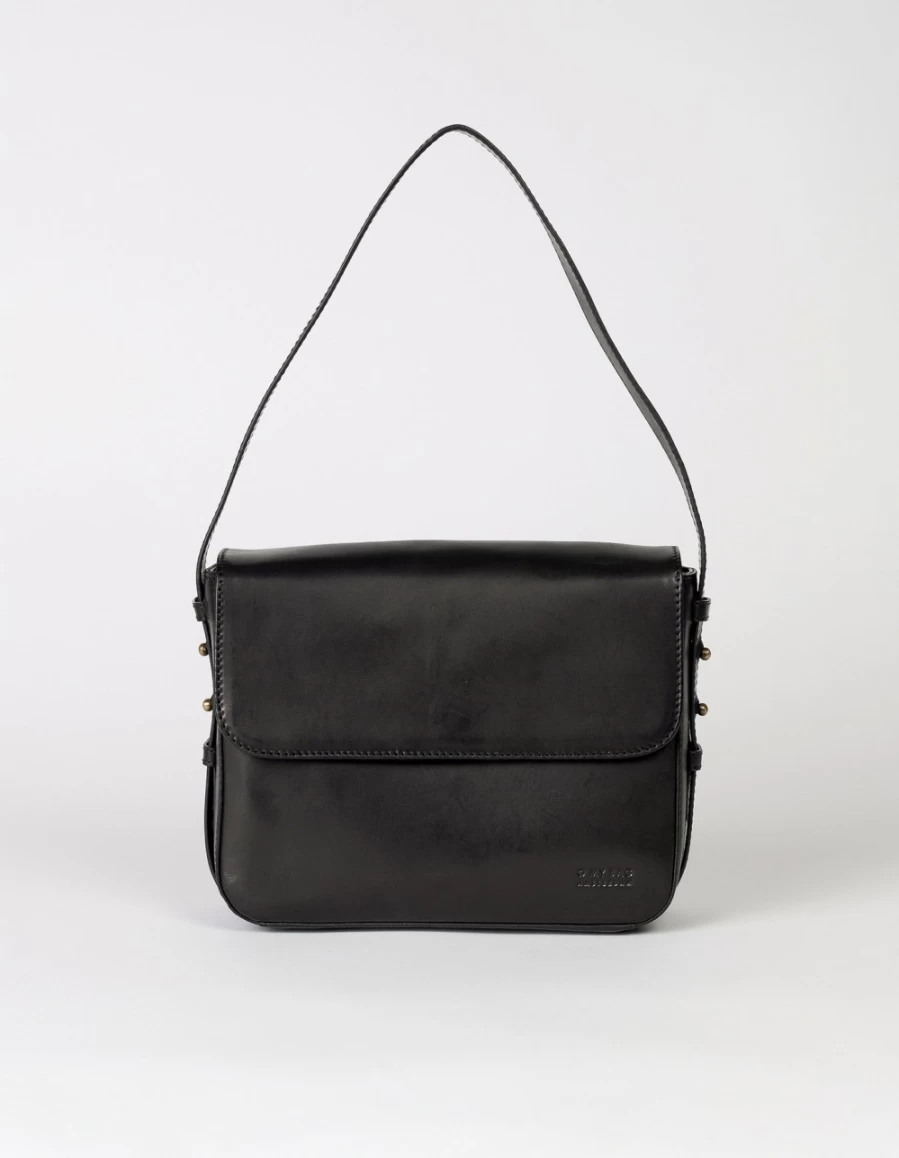 O My Bag Gina Women's Black Classic Leather Handbag