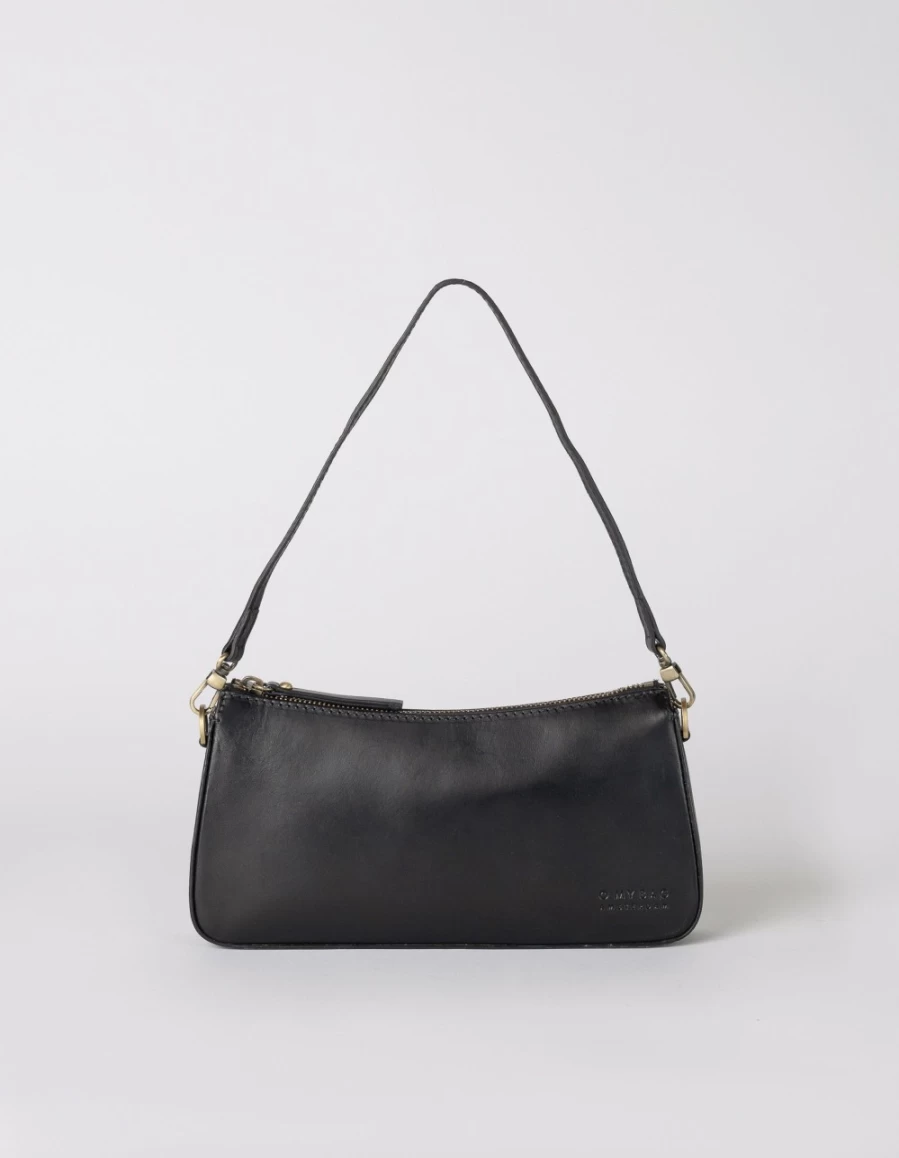 O My Bag Women's Black Classic Leather Taylor Handbag