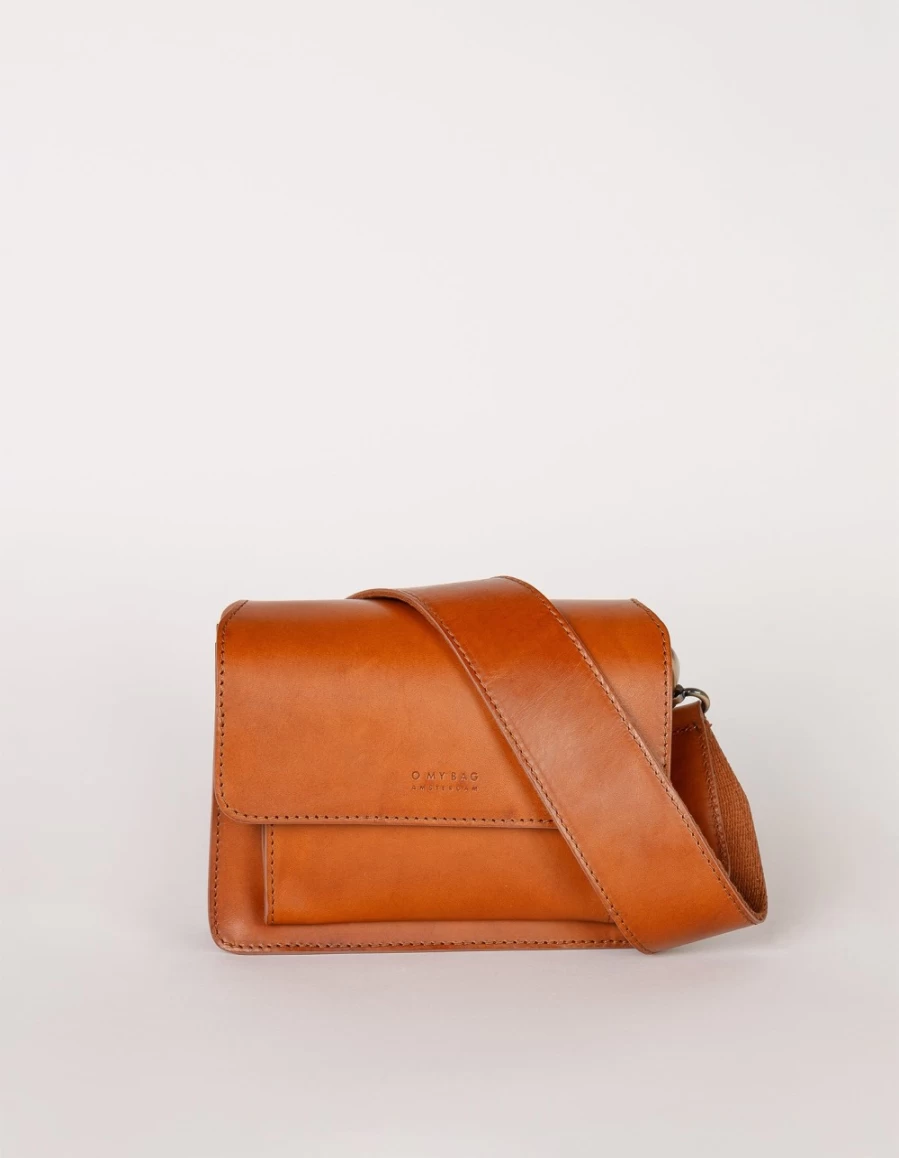 O My Bag Harper Mini Women's Cognac Classic Leather Crossbody Bag