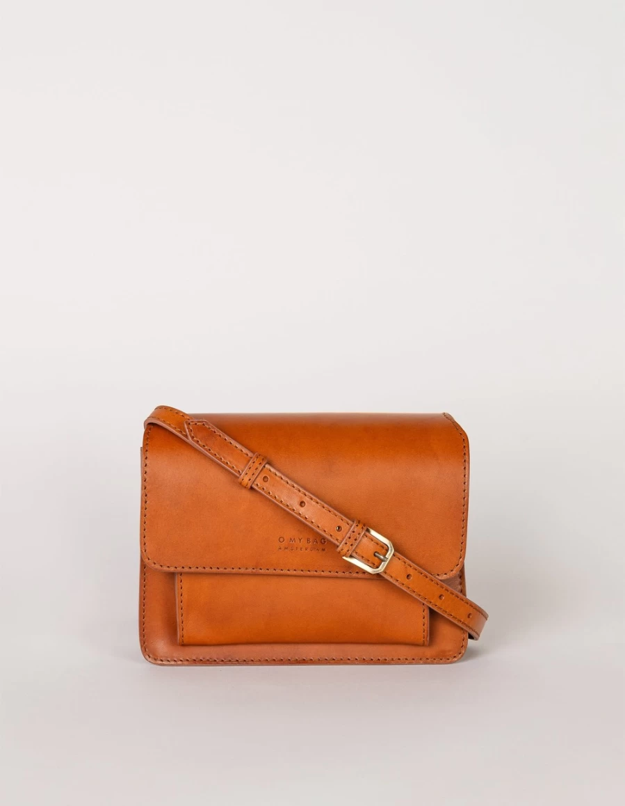 O My Bag Harper Mini Women's Cognac Classic Leather Crossbody Bag