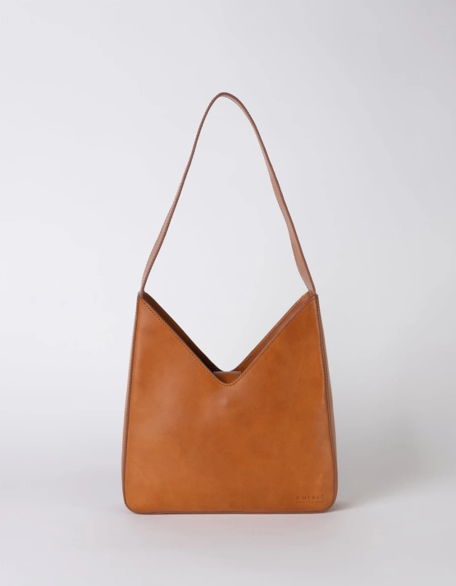 O My Bag Women's Cognac Classic Leather Vicky Handbag