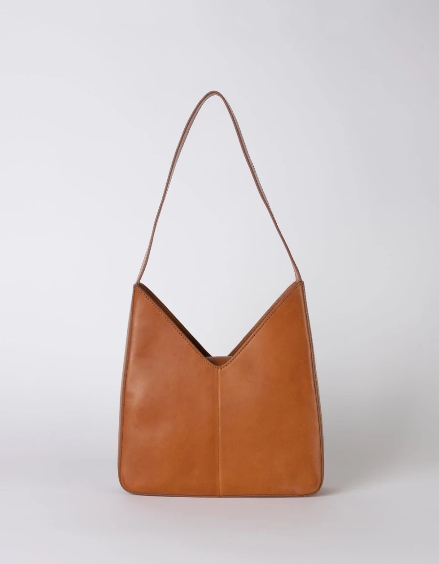 O My Bag Women's Cognac Classic Leather Vicky Handbag
